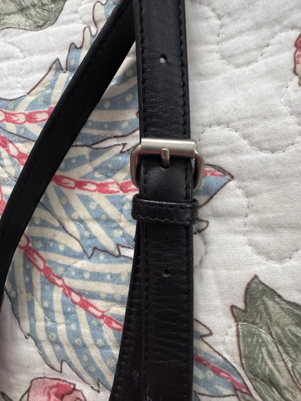 Vintage Hobo International Classic Black Leather Crossbody Bag